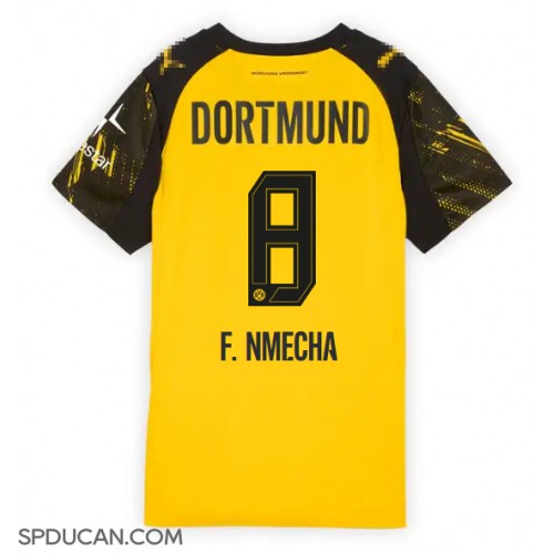 Zenski Nogometni Dres Borussia Dortmund Felix Nmecha #8 Domaci 2025-26 Kratak Rukav